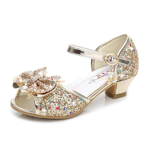 Girls’ sequin princess heels. -Zapatos de princesa con tacón y lentejuelas para niña