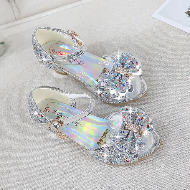 Girls’ sequin princess heels. -Zapatos de princesa con tacón y lentejuelas para niña
