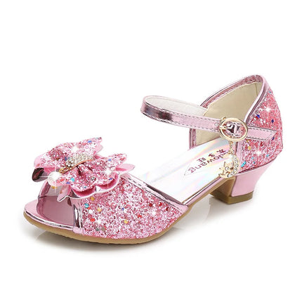 Girls’ sequin princess heels. -Zapatos de princesa con tacón y lentejuelas para niña
