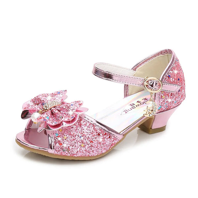 Girls’ sequin princess heels. -Zapatos de princesa con tacón y lentejuelas para niña