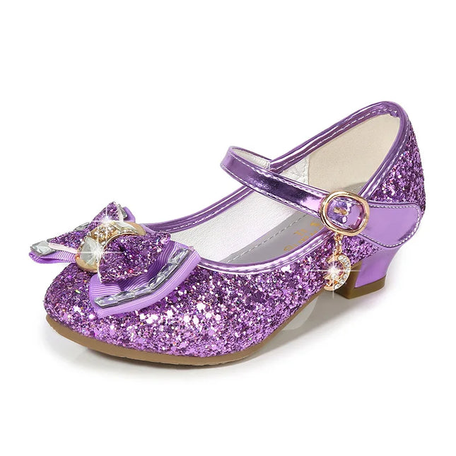 Girls’ sequin princess heels. -Zapatos de princesa con tacón y lentejuelas para niña