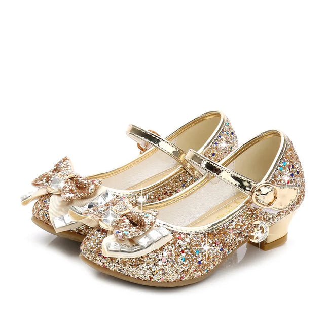 Girls’ sequin princess heels. -Zapatos de princesa con tacón y lentejuelas para niña