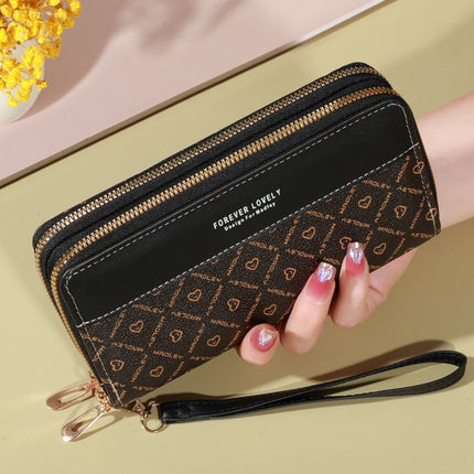 Cartera Clásica de Gran Capacidad con Cremallera - Classic Large Capacity Wallet