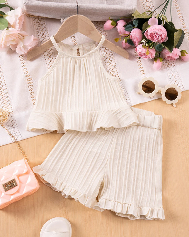 Conjunto Verano Niña Volantes / Summer Set Girl Ruffles