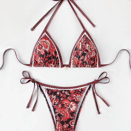 Adjustable Triangle Bikini – Floral Design