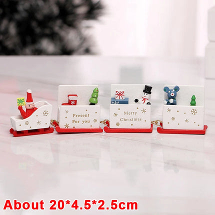 Tren de madera de navidad | Wooden Christmas train