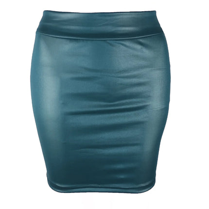 Mini Skirt - Elastane with Shiny Finish