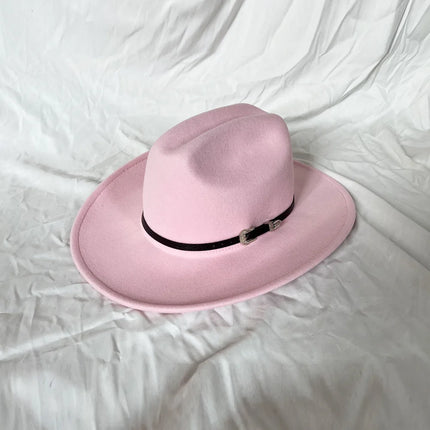 Vintage Cowboy Hat – Wide Brim, Synthetic Leather, Unisex