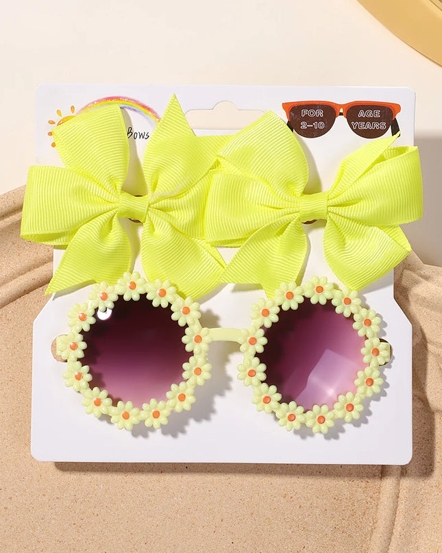 Kids’ hair clips & sunglasses set -Set de horquillas y gafas infantiles