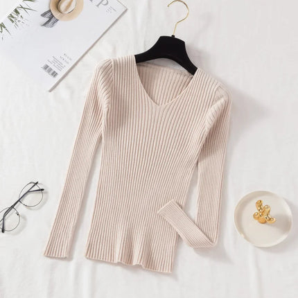 Casual long-sleeve sweater -Suéter casual de manga larga