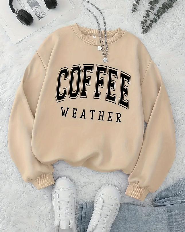 Women’s velvet hoodie with letter print. -Jersey de terciopelo con capucha y estampado para mujer