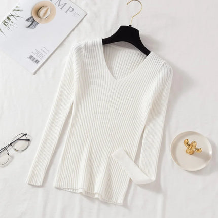Casual long-sleeve sweater -Suéter casual de manga larga