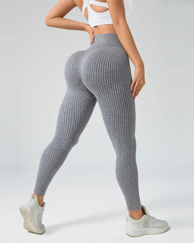 Mallas Deportivas Control Barriga Sin Costuras / Seamless Tummy Control Sports Leggings