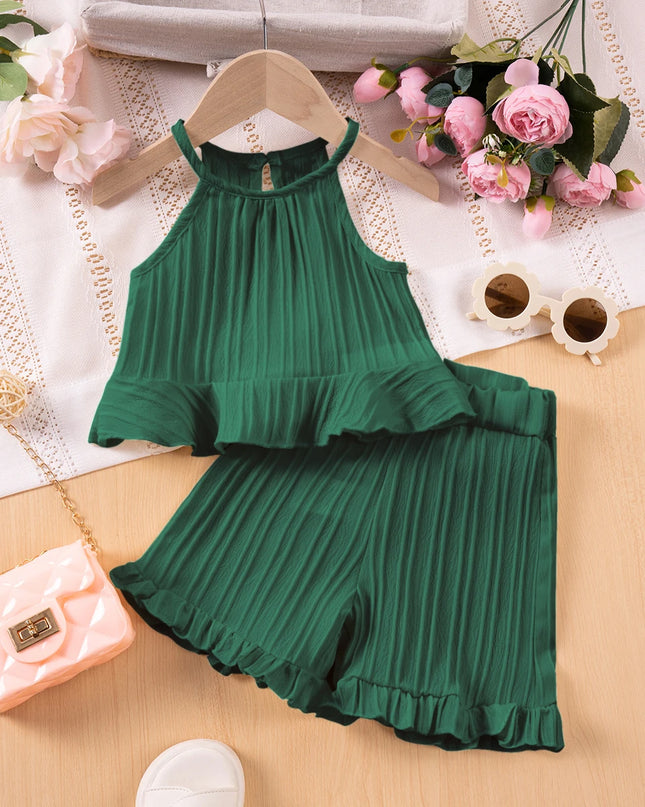 Conjunto Verano Niña Volantes / Summer Set Girl Ruffles