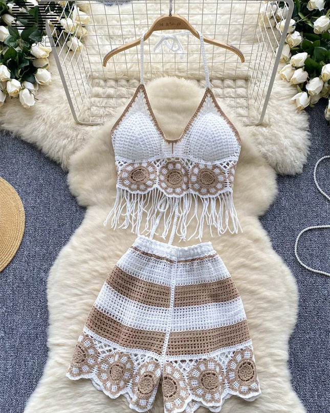 Bra – Halter Neck for Women + Shorts