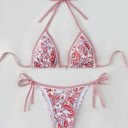 Adjustable Triangle Bikini – Floral Design