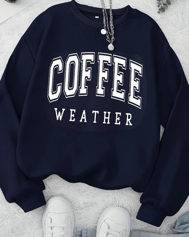 Women’s velvet hoodie with letter print. -Jersey de terciopelo con capucha y estampado para mujer