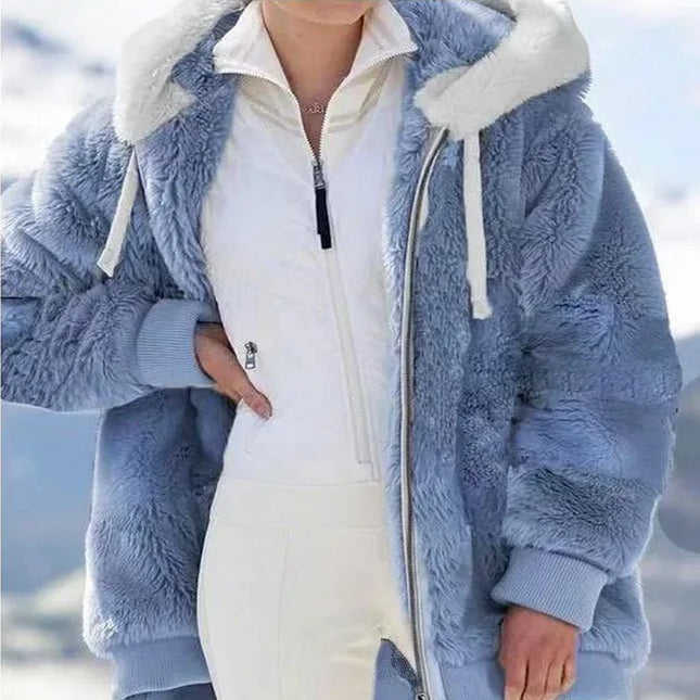 Women’s 2025 winter hooded coat -Abrigo de invierno 2025 con capucha para mujer