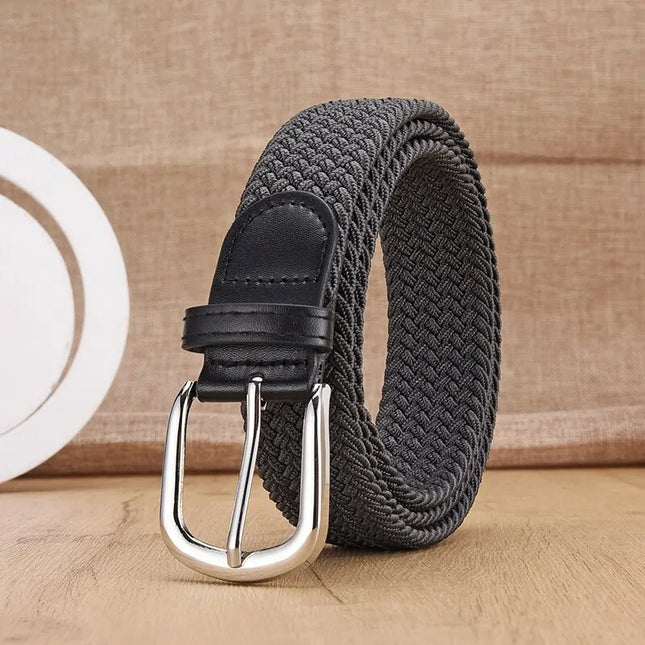Unisex Belt – Casual Woven Elastic Belt, Outdoor Sports Belt