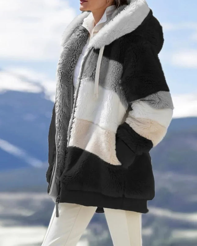 Women’s 2025 winter hooded coat -Abrigo de invierno 2025 con capucha para mujer