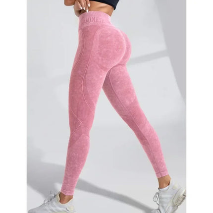 Pantalones Yoga Sin Costuras Cintura Alta / Seamless High Waist Yoga Pants
