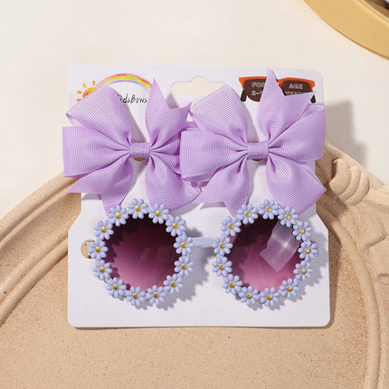 Kids’ hair clips & sunglasses set -Set de horquillas y gafas infantiles