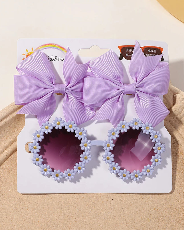Kids’ hair clips & sunglasses set -Set de horquillas y gafas infantiles
