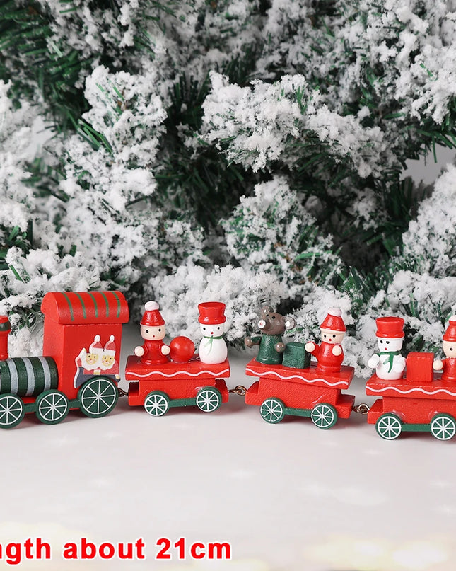 Tren de madera de navidad | Wooden Christmas train