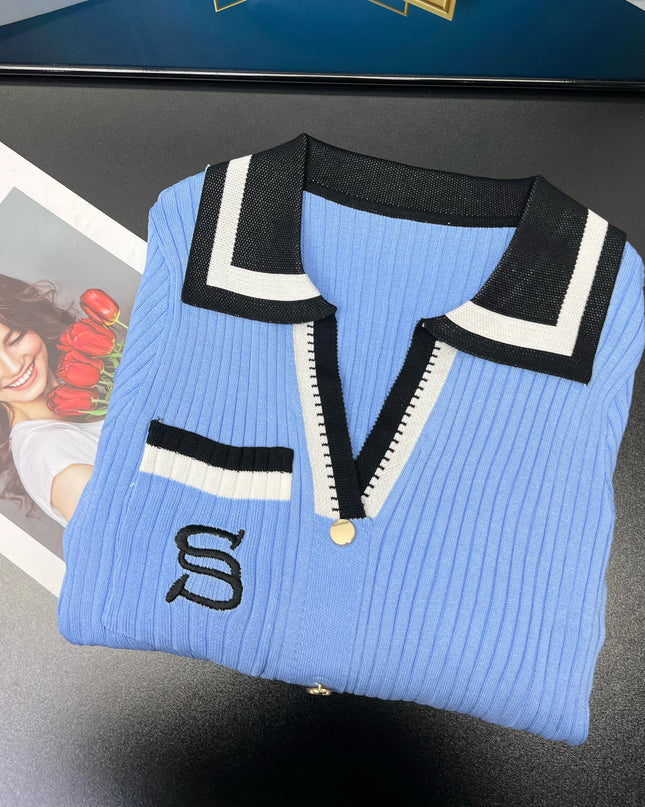 Women’s elegant knitted sweater dress -Vestido suéter elegante tejido para mujer