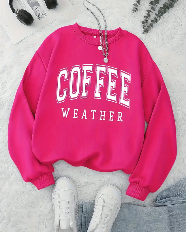 Women’s velvet hoodie with letter print. -Jersey de terciopelo con capucha y estampado para mujer