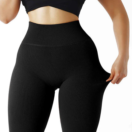 High-waist stretchy women’s leggings -Leggings mujer elásticos de tiro alto