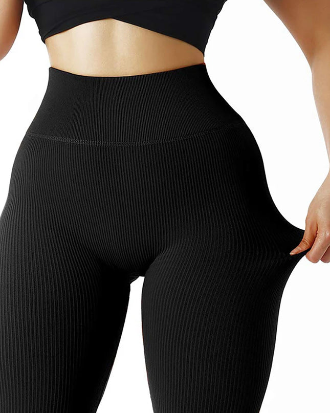 High-waist stretchy women’s leggings -Leggings mujer elásticos de tiro alto