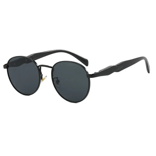Vintage Round Metal Sunglasses - Unisex UV400 Protection