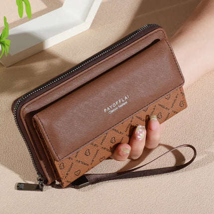 Cartera clásica doble capa con compartimento para fotos - Double Layer Classic Wallet with ID & Photo Holder