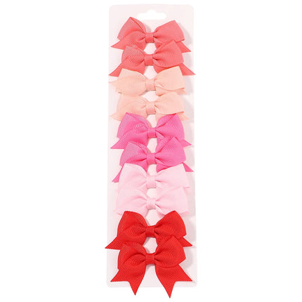 Girls’ bow hair clip set -Set de pinzas con lazo para niñas