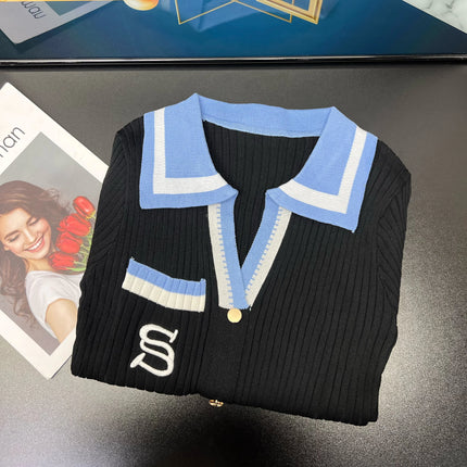 Women’s elegant knitted sweater dress -Vestido suéter elegante tejido para mujer