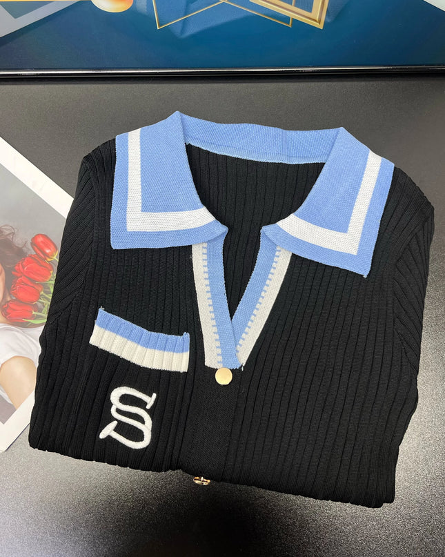 Women’s elegant knitted sweater dress -Vestido suéter elegante tejido para mujer