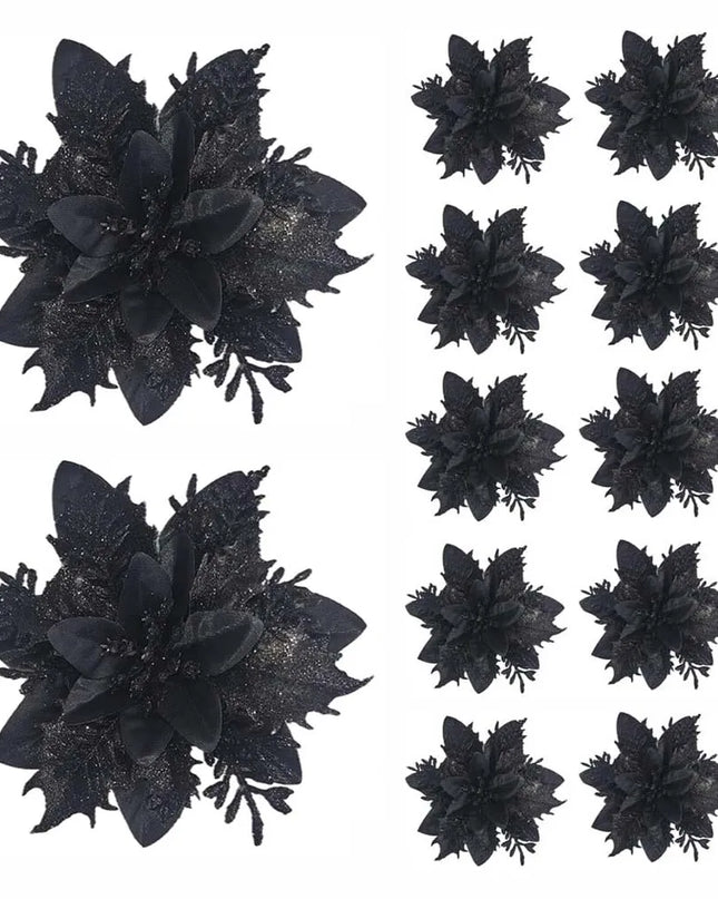 Flores de noche buena para tu árbol / Poinsettia flowers for your tree