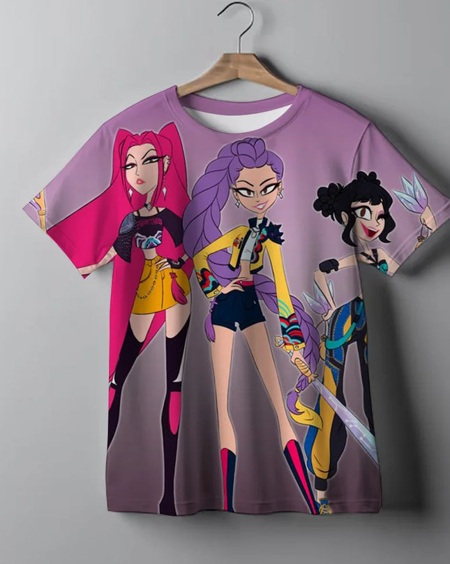 Camiseta Demon Hunters Tie-Dye Niña / Demon Hunters Tie-Dye T-Shirt Girls