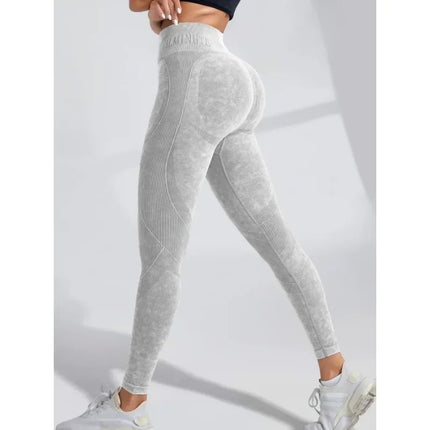Pantalones Yoga Sin Costuras Cintura Alta / Seamless High Waist Yoga Pants