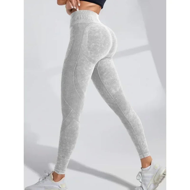 Pantalones Yoga Sin Costuras Cintura Alta / Seamless High Waist Yoga Pants