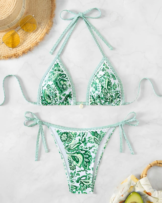 Adjustable Triangle Bikini – Floral Design