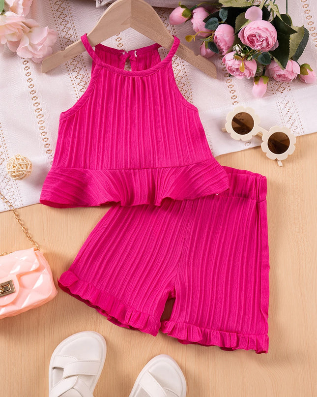 Conjunto Verano Niña Volantes / Summer Set Girl Ruffles