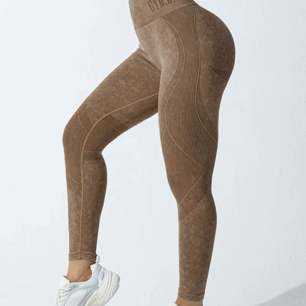 Pantalones Yoga Sin Costuras Cintura Alta / Seamless High Waist Yoga Pants