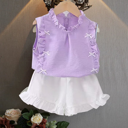 Conjunto Verano Niña Camiseta Shorts / Summer Set Girl T-Shirt Shorts