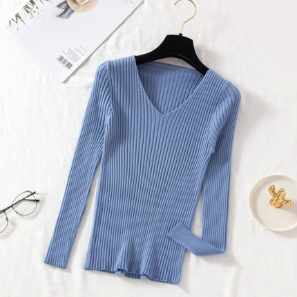 Casual long-sleeve sweater -Suéter casual de manga larga