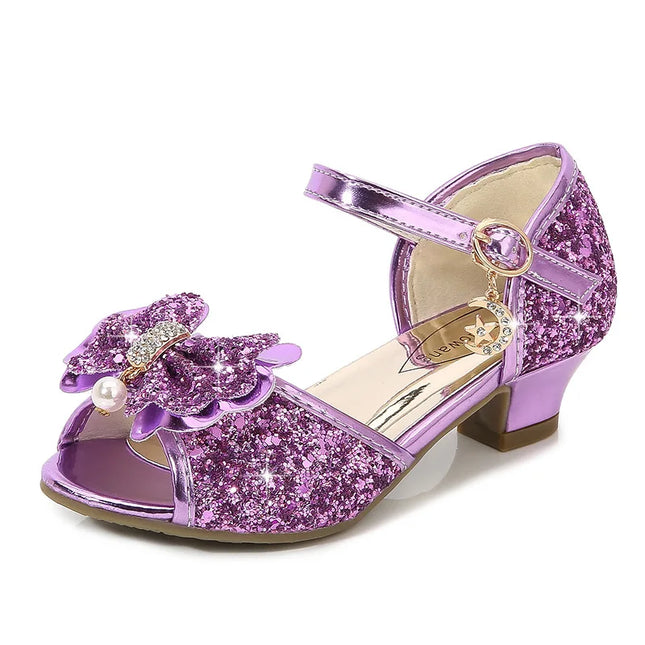 Girls’ sequin princess heels. -Zapatos de princesa con tacón y lentejuelas para niña