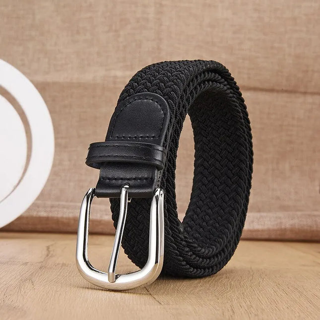 Unisex Belt – Casual Woven Elastic Belt, Outdoor Sports Belt