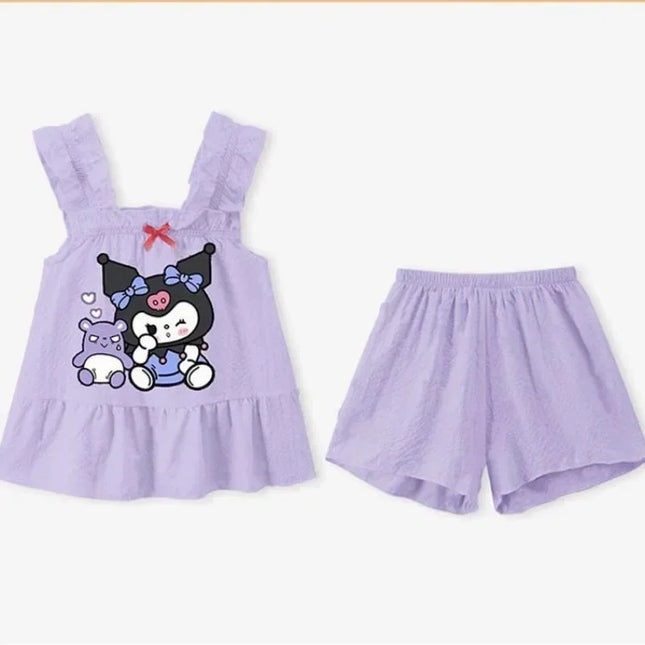 Conjunto Sanrio Cinnamoroll Kuromi Niña / Sanrio Cinnamoroll Kuromi Set Girl