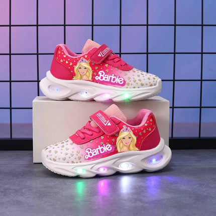 Tenis LED Iluminados para Niñas -  Barbie LED light sneakers for girls